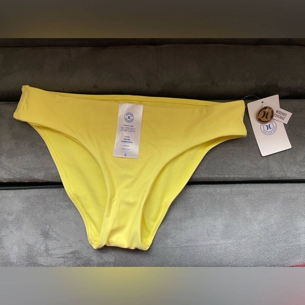 Hurley Small Women’s Swim Bottoms Yellow